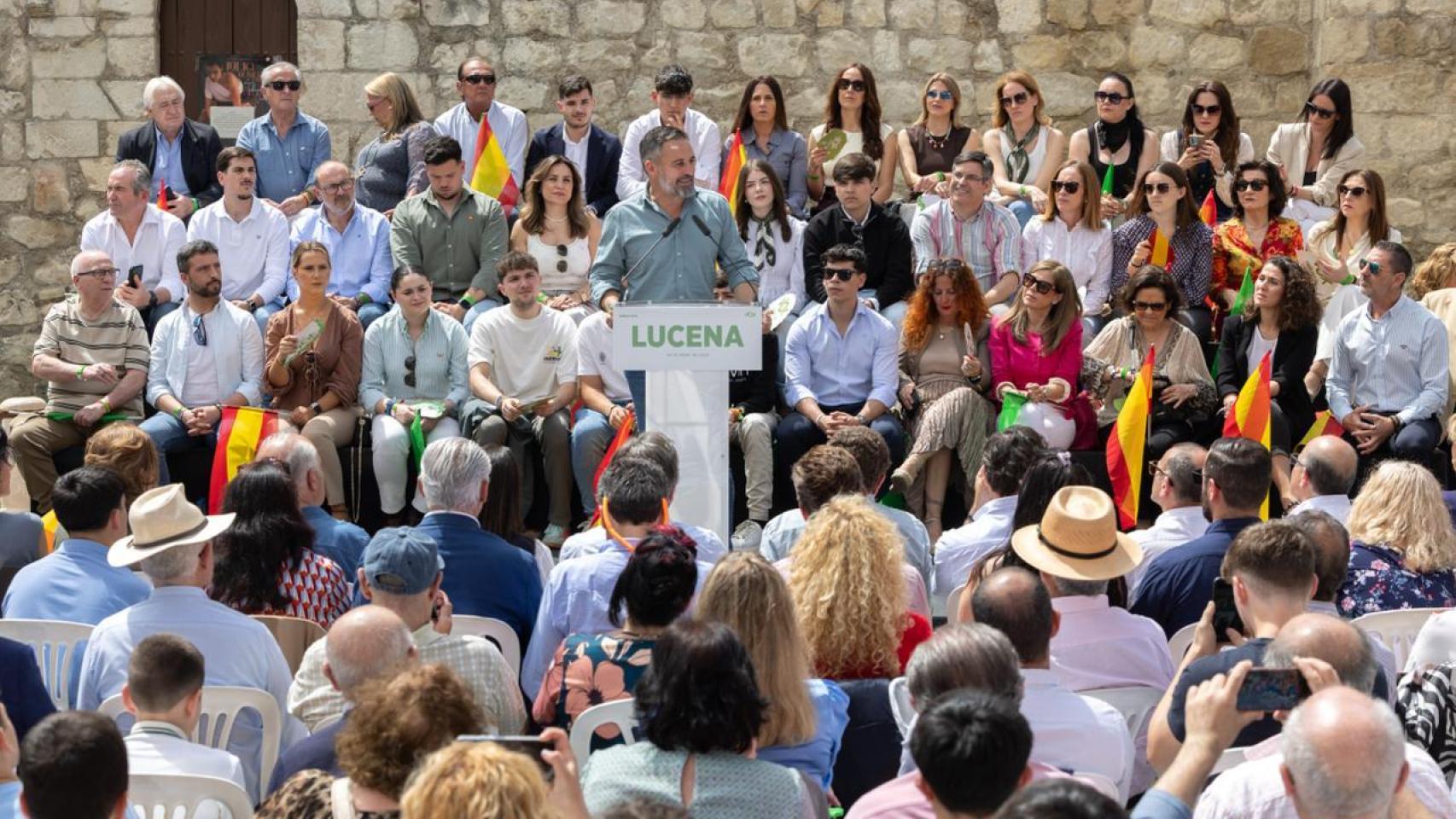 Santiago Abascal, en Lucena.