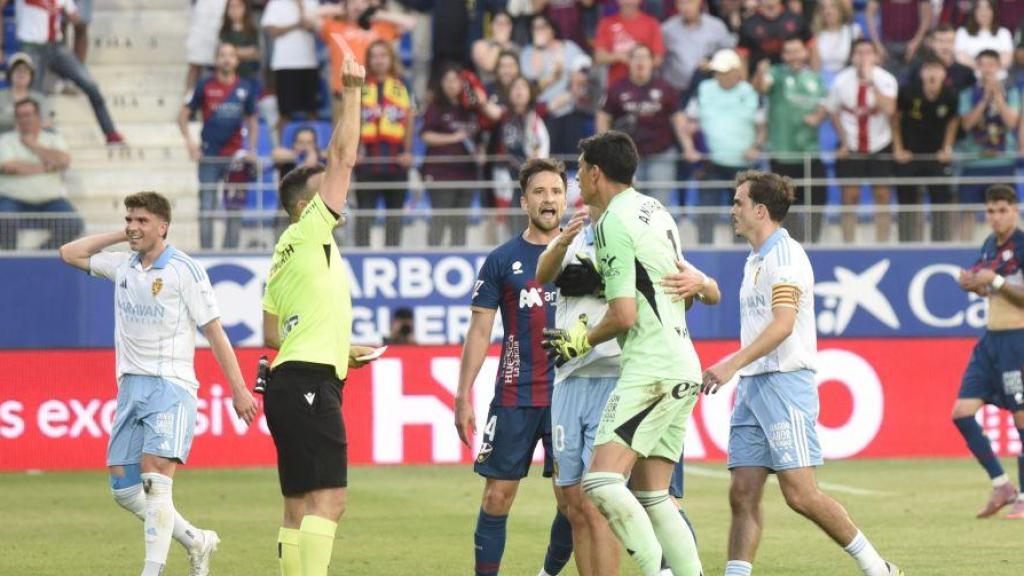 Andrada, en el momento de la expulsión segundos antes de la agresión