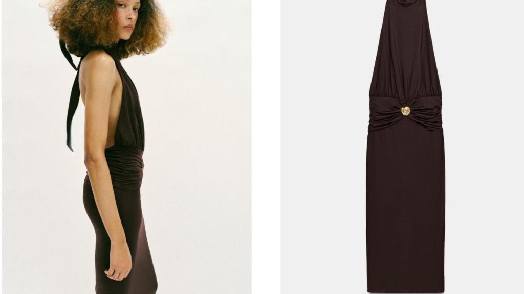 Vestido harper drapeado. Ref. 1026/252/700