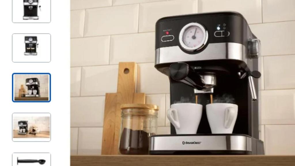 Cafetera espresso Silvercrest de Lidl