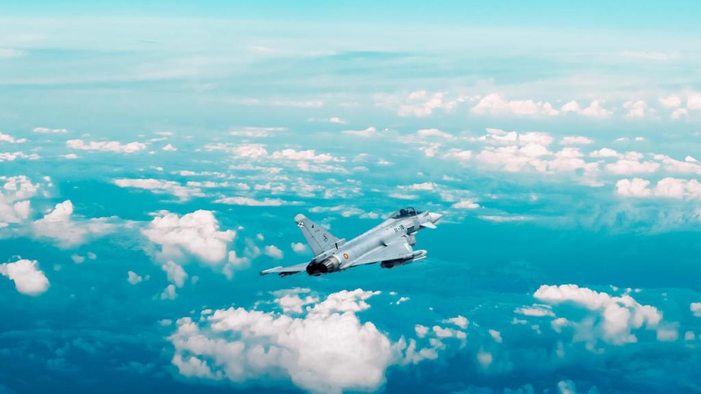 Un Eurofighter Typhoon del Ejército del Aire y del Espacio.