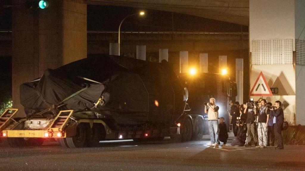 Los M1A2T Abrams fueron trasladados por carretera desde el puerto de Taipéi hasta el Mando de Entrenamiento Acorazado de Hukou (Hsinchu), bajo estrictas medidas de seguridad.