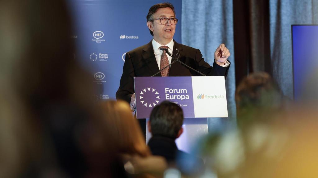 Vicente Lafuente durante en el Fórum Europa Tribuna Mediterránea. EFE/Manuel Bruque