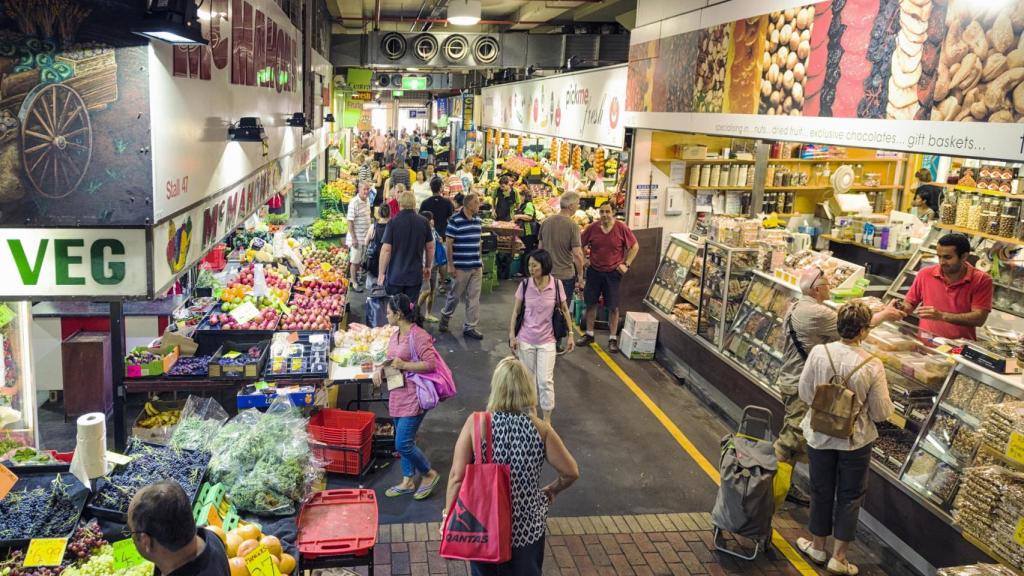 El Adelaide Central Market de Australia.