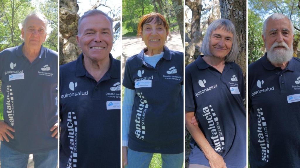 Jose Puch, Pablo San José, Pilar Sanguino, Julia Martínez y Quique Soler; los cinco seleccionados para el próximo Desafío Santalucía.