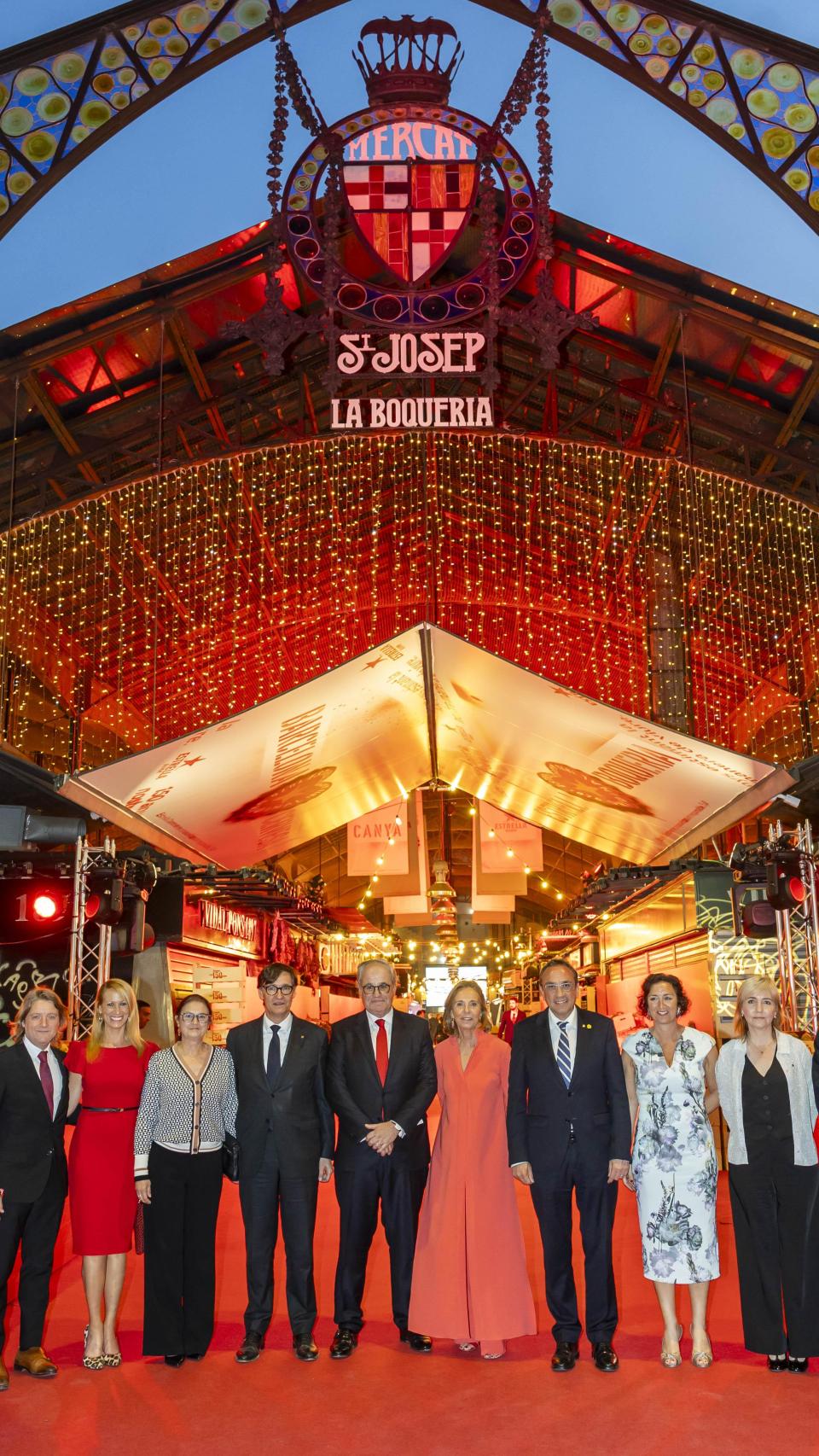 El mercado de la Boqueria de Barcelona también fue escenario de la gala.