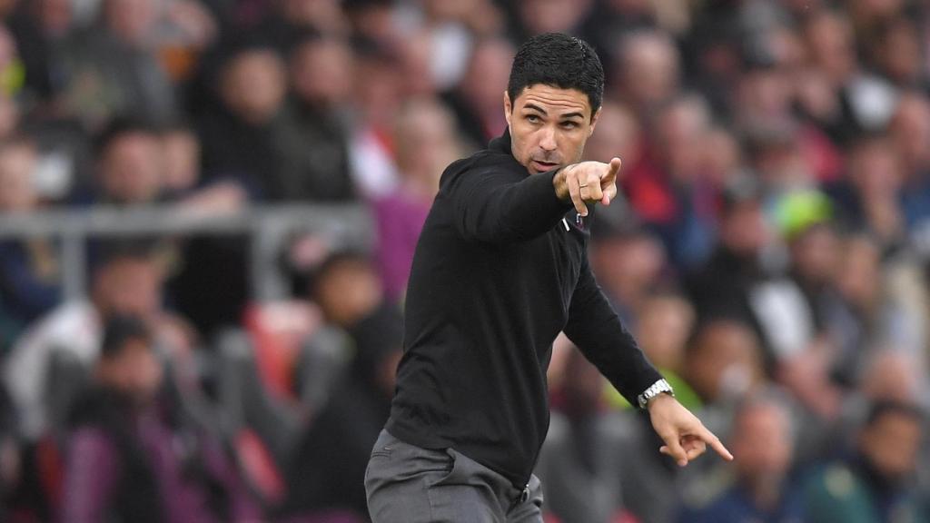 Mikel Arteta, durante un partido.