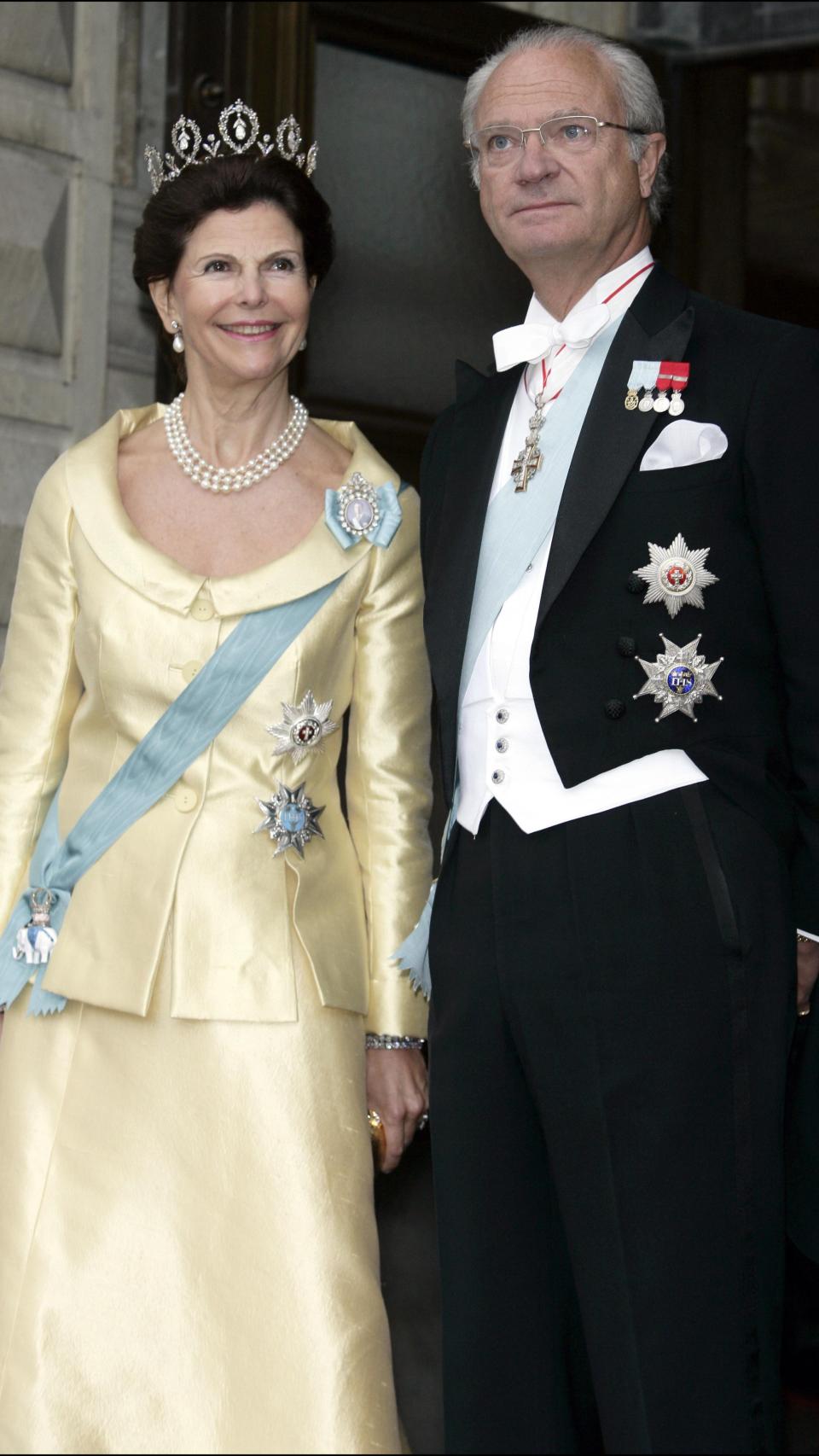 Los reyes de Suecia.