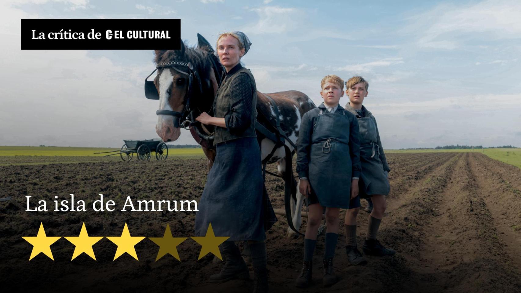 Diane Kruger, Jasper Billerbeck y Kian Köppke, en 'La isla de Amrum'