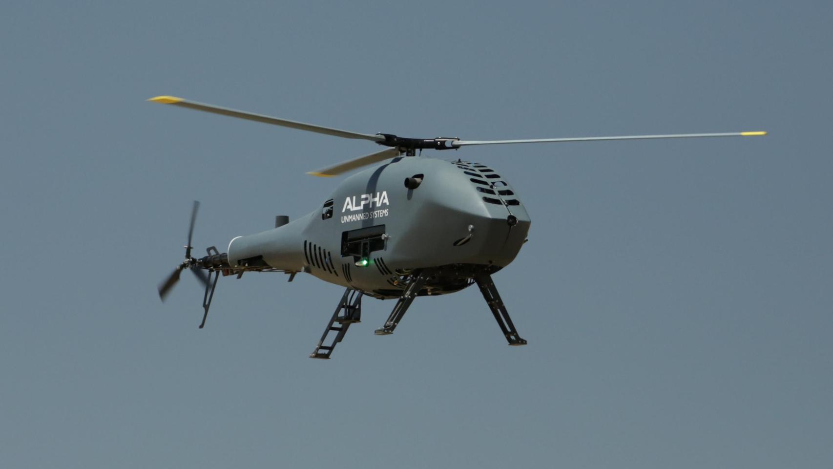Dron A900 de Alpha Unmanned System (AUS) en vuelo