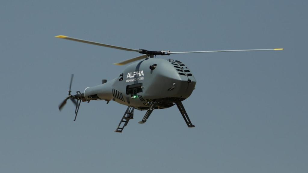 Dron A900 de Alpha Unmanned System (AUS) en vuelo