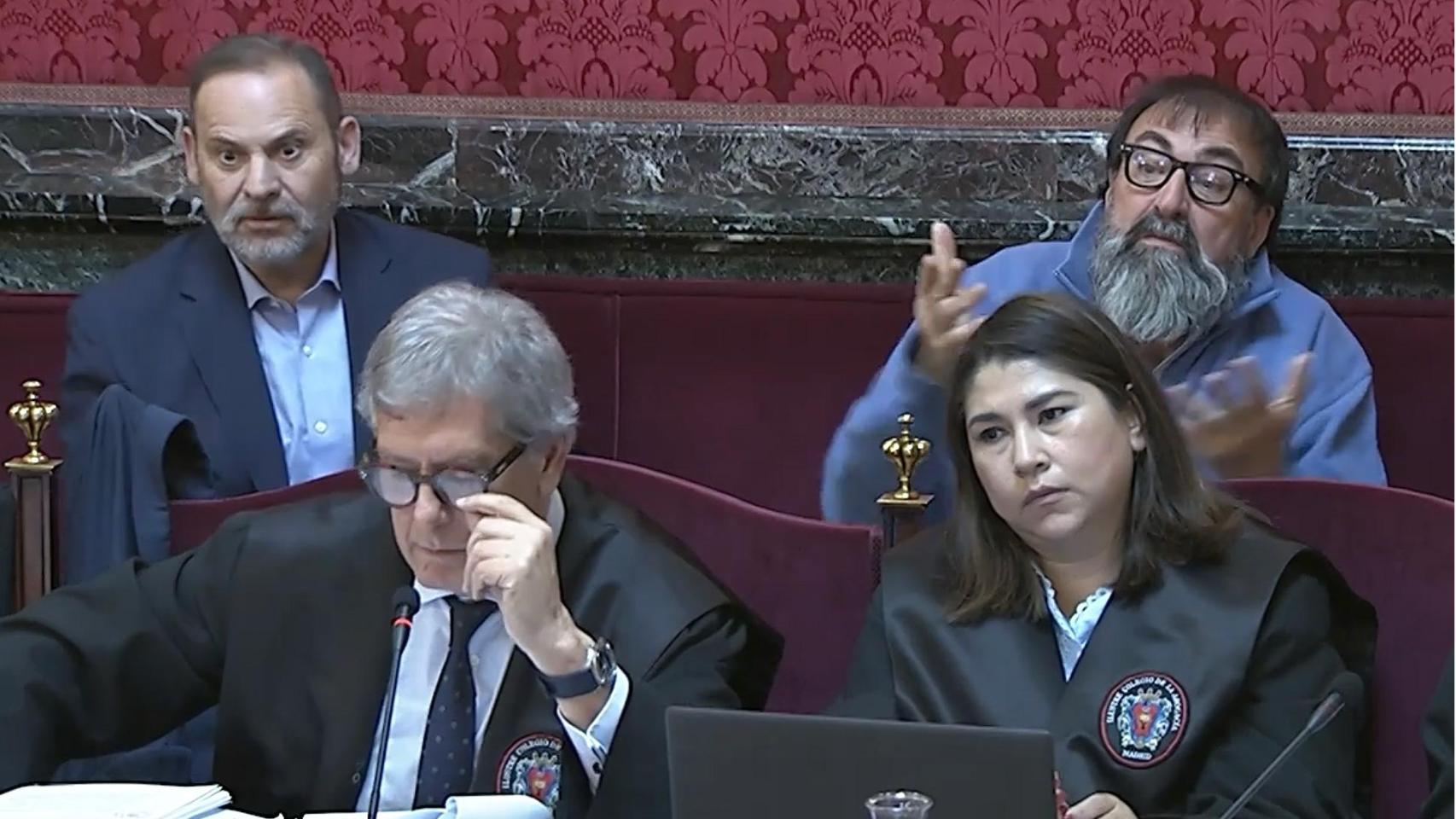 José Luis Ábalos y Koldo Rodríguez en el banquillo del Tribunal Supremo. 