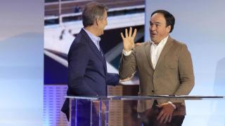 Alberto Núñez Feijóo y Juanfran Pérez Llorca, en un acto de partido. EFE / Javier Cebollada