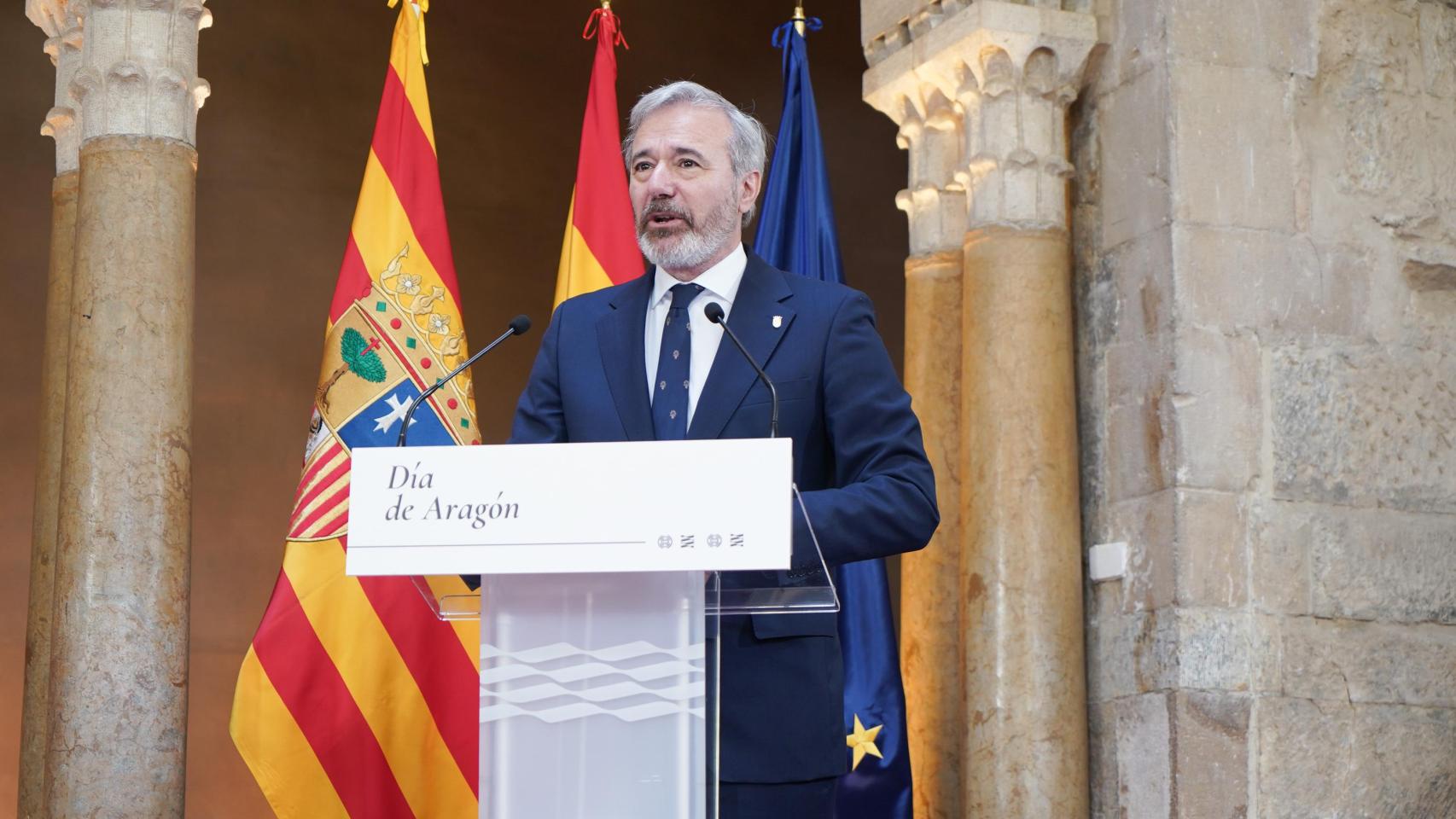 Jorge Azcón, en el Día de Aragón