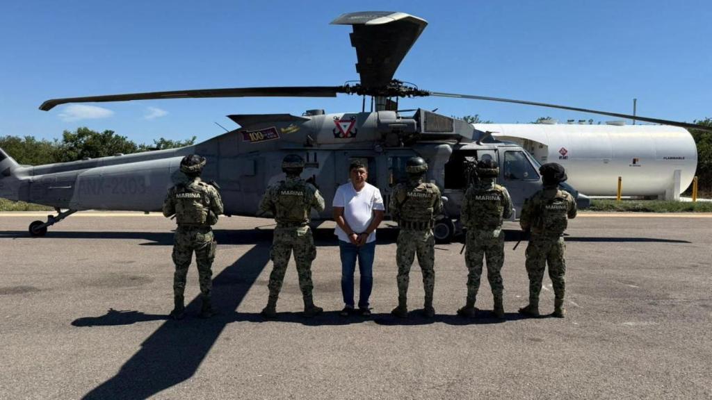 'El Jardinero', detenido por las fuerzas especiales de la Secretaría de Marina de México.