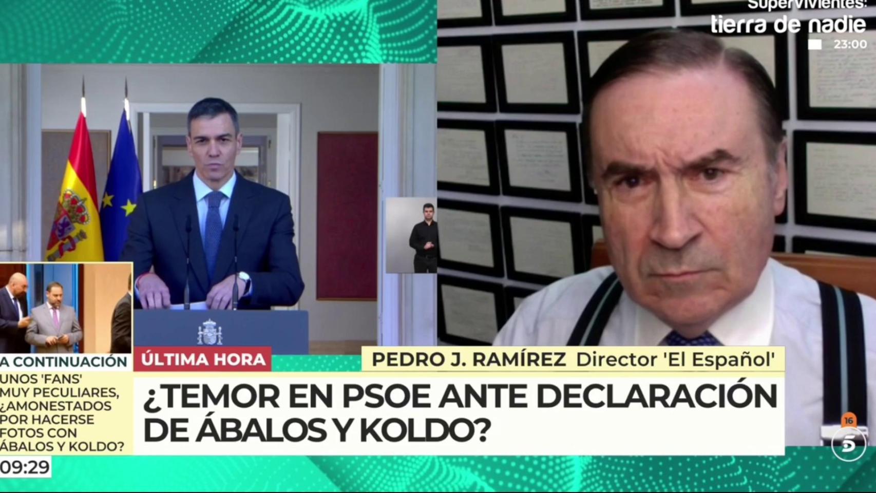 Pedro J. Ramírez este martes durante su intervención en 'El programa de AR'.