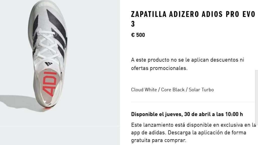 Adidas Adizero Pro Evo 3.