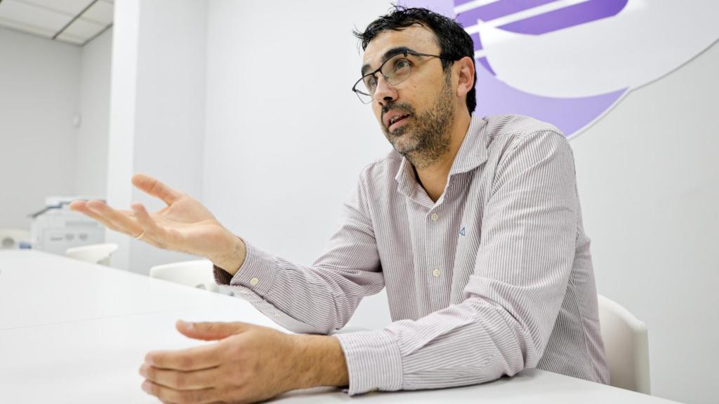 Ángel Gómez durante la entrevista realizada por este medio.
