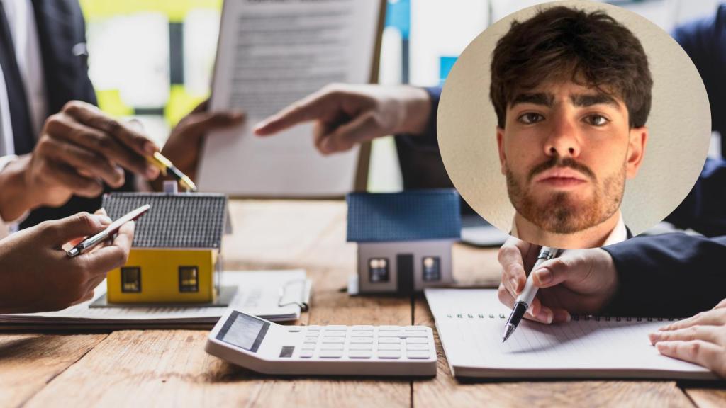 Montaje de Javier Hernando con un símil de un reparto de herencia (istock).