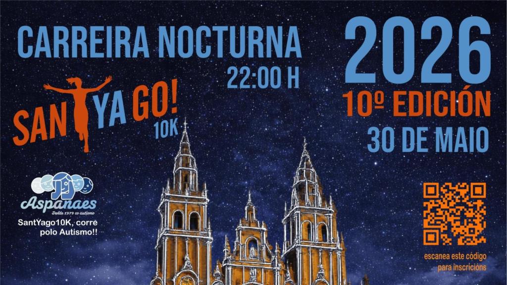 Cartel de la SantYaGo10k 2026.