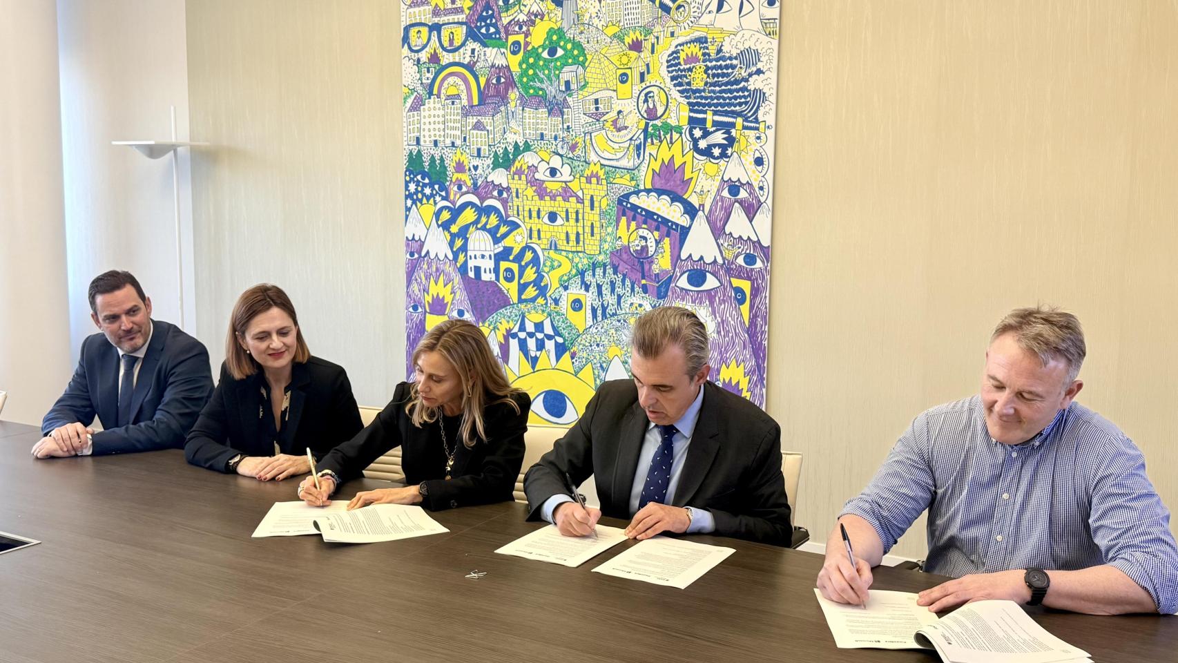 Firma del acuerdo entre Baleares, Microsoft y Founderz.