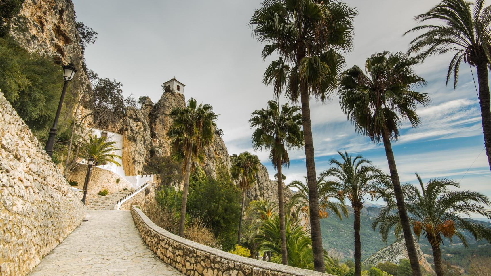 El municipio de Guadalest en Alicante.