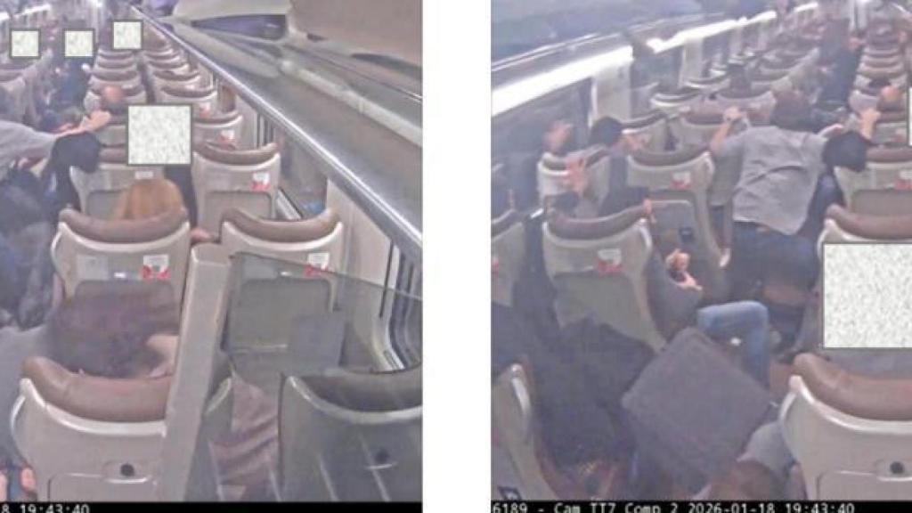Conjunto de capturas vídeos interior coche 7, a las 19:43:40 sentido contramarcha.