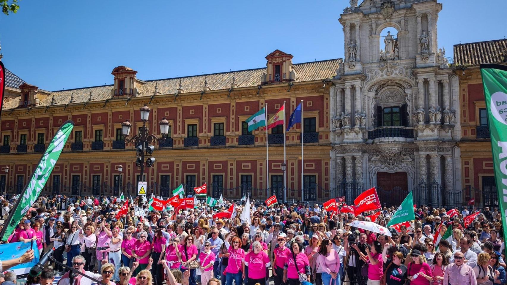 Manifestación de Mareas Blancas el 12 de abril en Sevilla