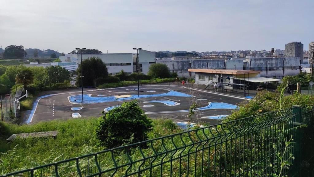 Vista del circuito de radiocontrol de ARAC junto al campus universitario de Elviña en A Coruña.