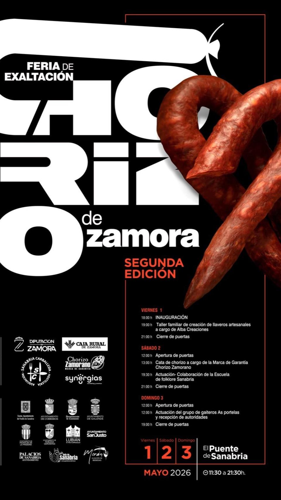 Cartel de la II Feria del Chorizo Zamorano
