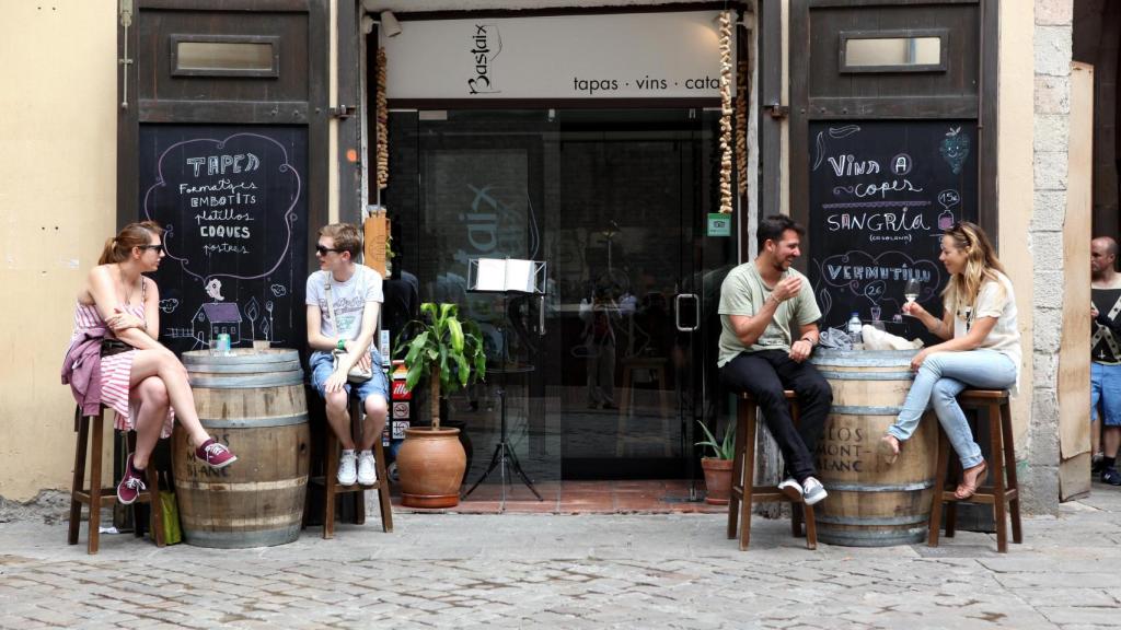 Una terraza de un bar español.