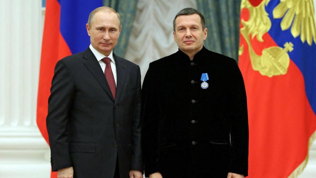 Soloviov con el presidente ruso Putin