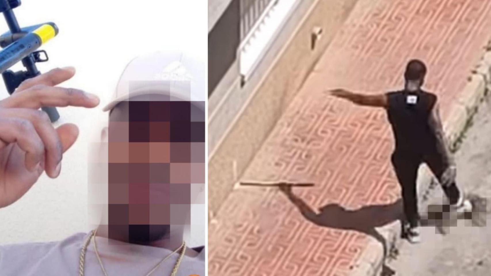 El presunto autor y el momento del crimen animal.