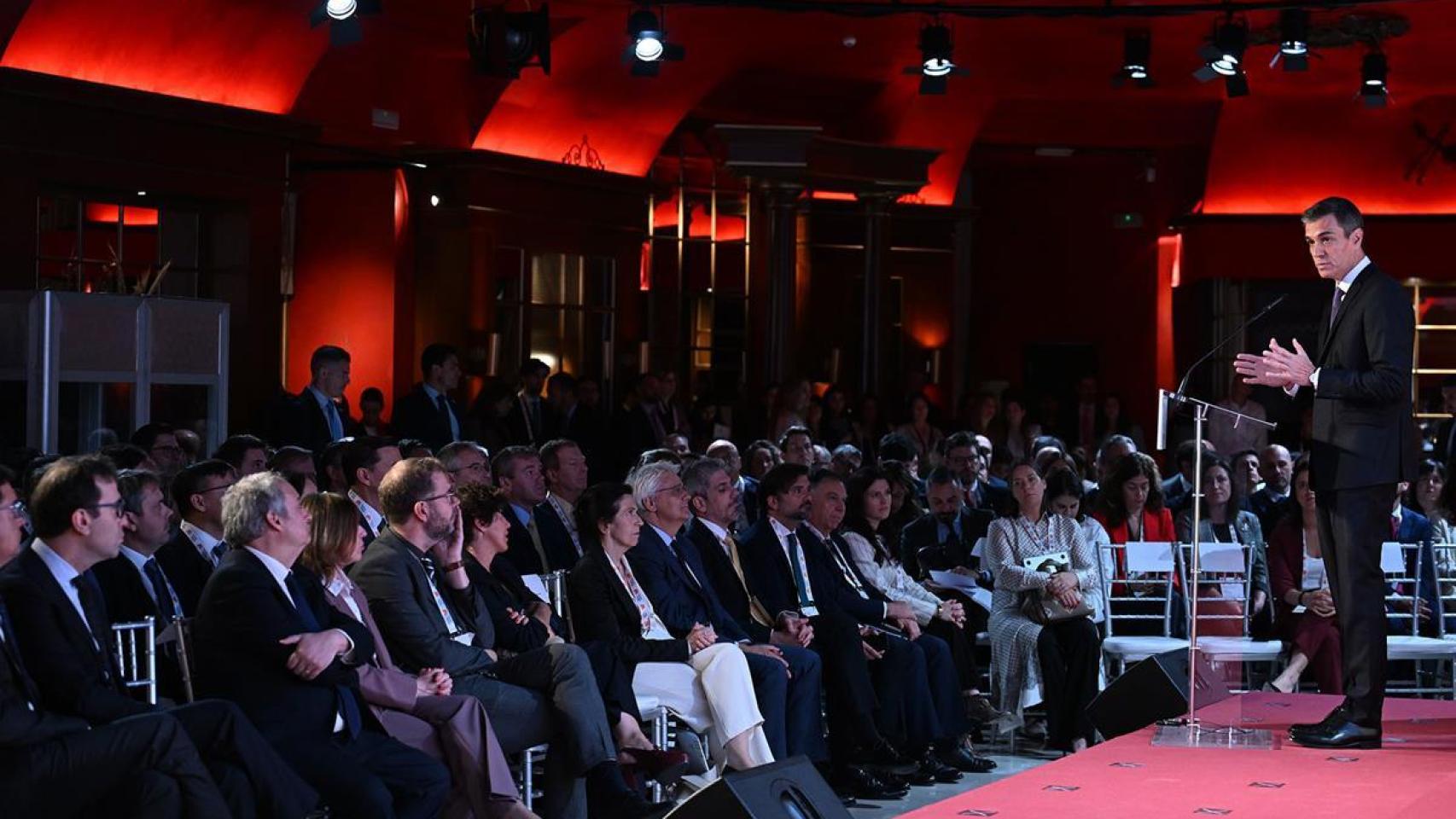 Pedro Sánchez en la segunda edición del foro internacional Invest in Spain Summit.
