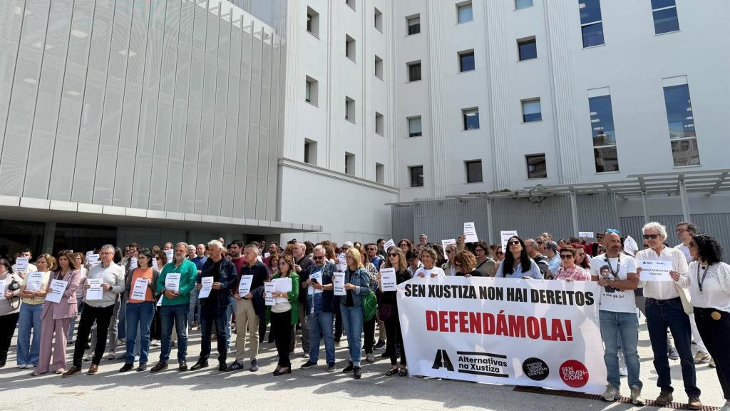 Imagen de la concentración de este martes