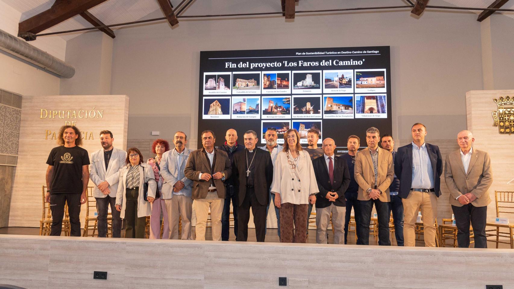 Presentación de la culminación del proyecto Los Faros del Camino en la provincia de Palencia.
