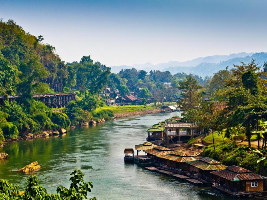 El río Kwai en Tailandia.