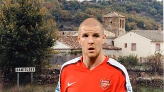 Philippe Senderos y sus hombres, en un fotomontaje.