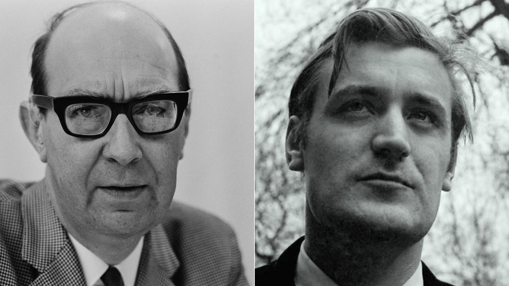 Philip Larkin y Ted Hughes