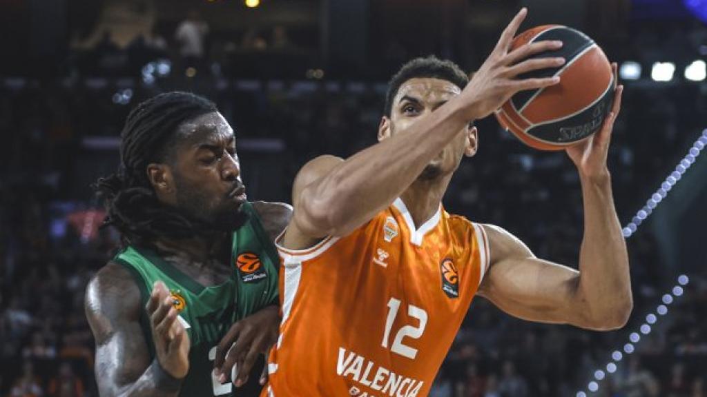 Un set del partido entre Valencia Basket y Panathinaikos.