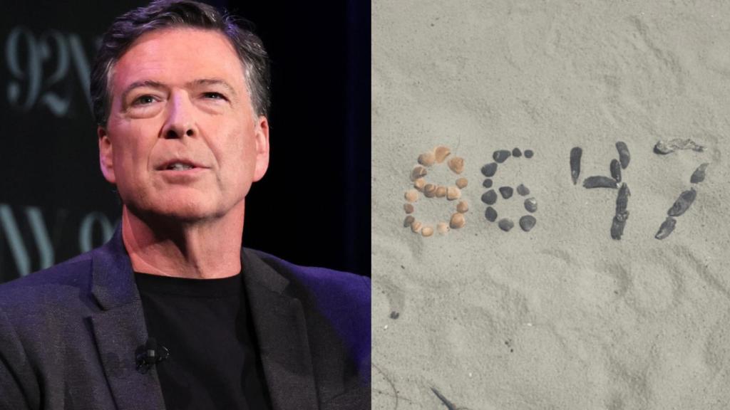 El exdirector del FBI James Comey y el post de Instagram por el que ha sido imputado.