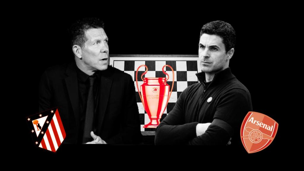 El tablero táctico de Simeone y Arteta