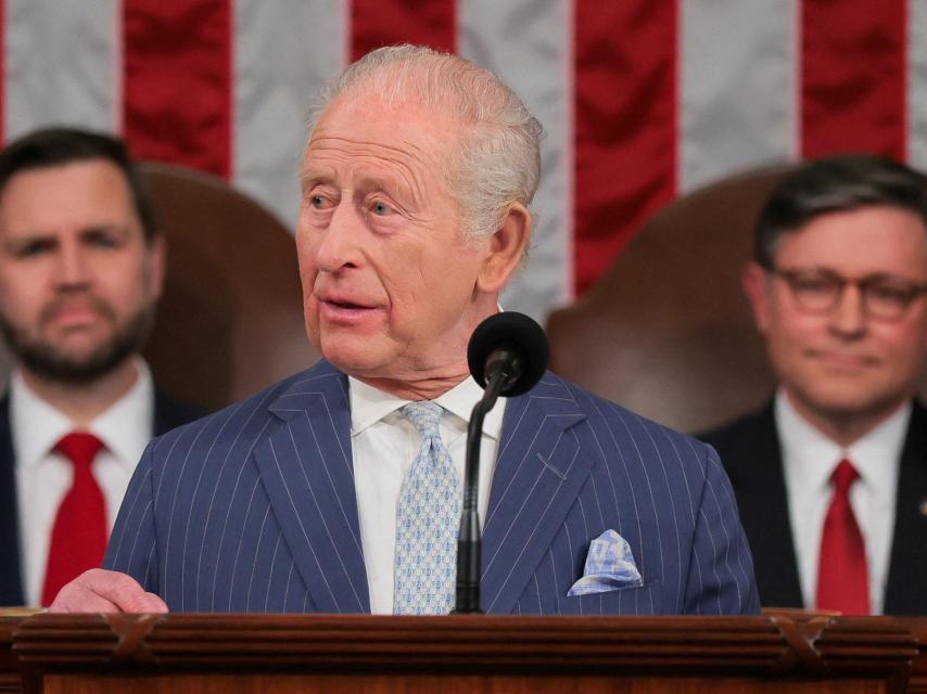 El rey Carlos de Reino Unido se dirige al Congreso de Estados Unidos.