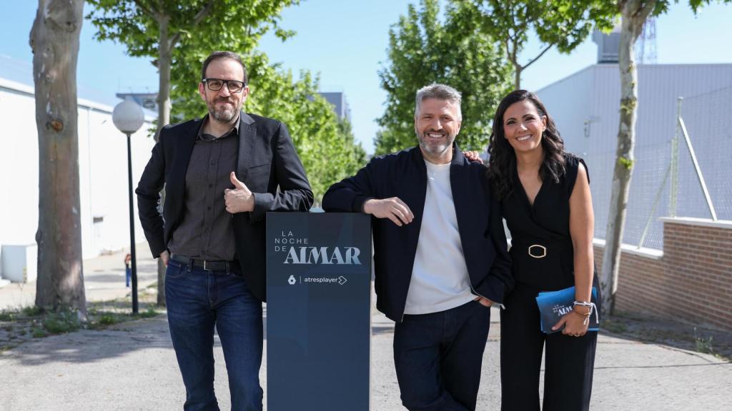 César González Antón, director de 'laSexta Noticias', Aimar Bretos y Ana Pastor.