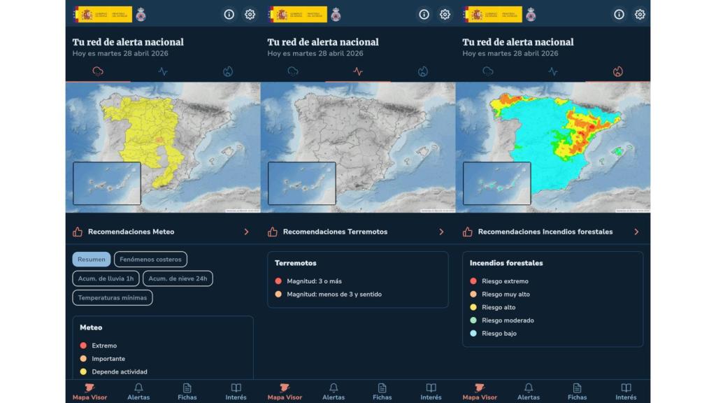 La nueva app para móviles de Protección Civil