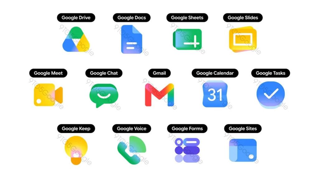 Los nuevos iconos de las apps de Google.