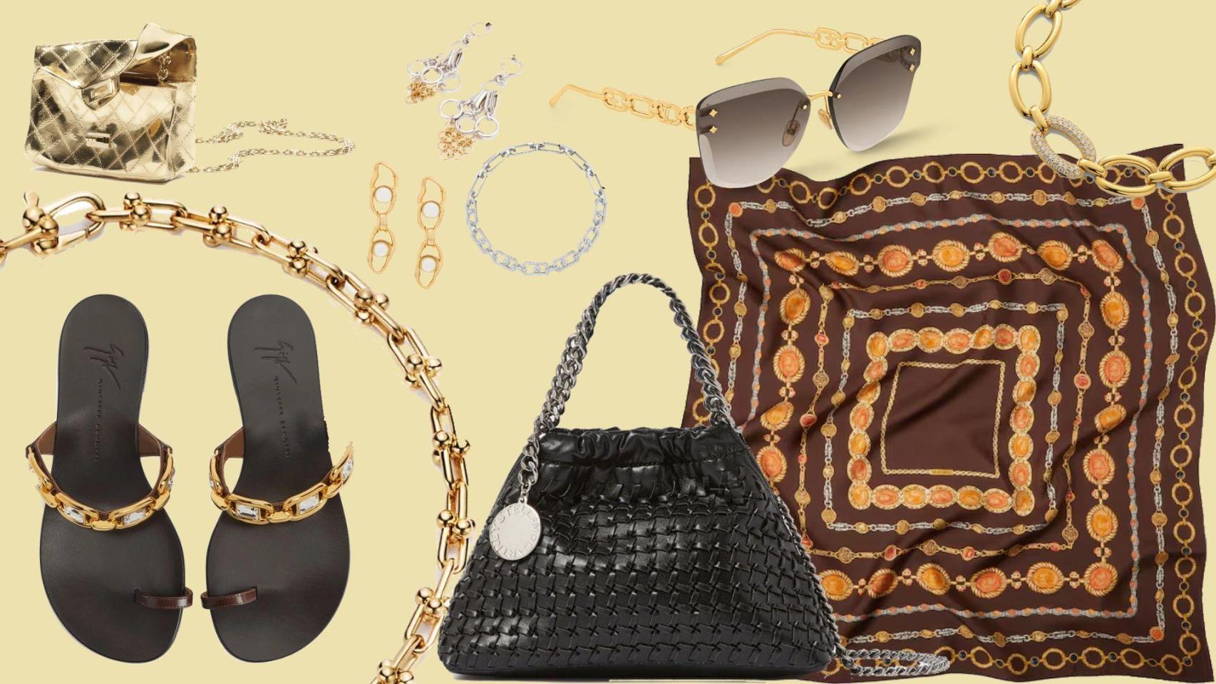 De joyas a bolsos: los accesorios con eslabones.