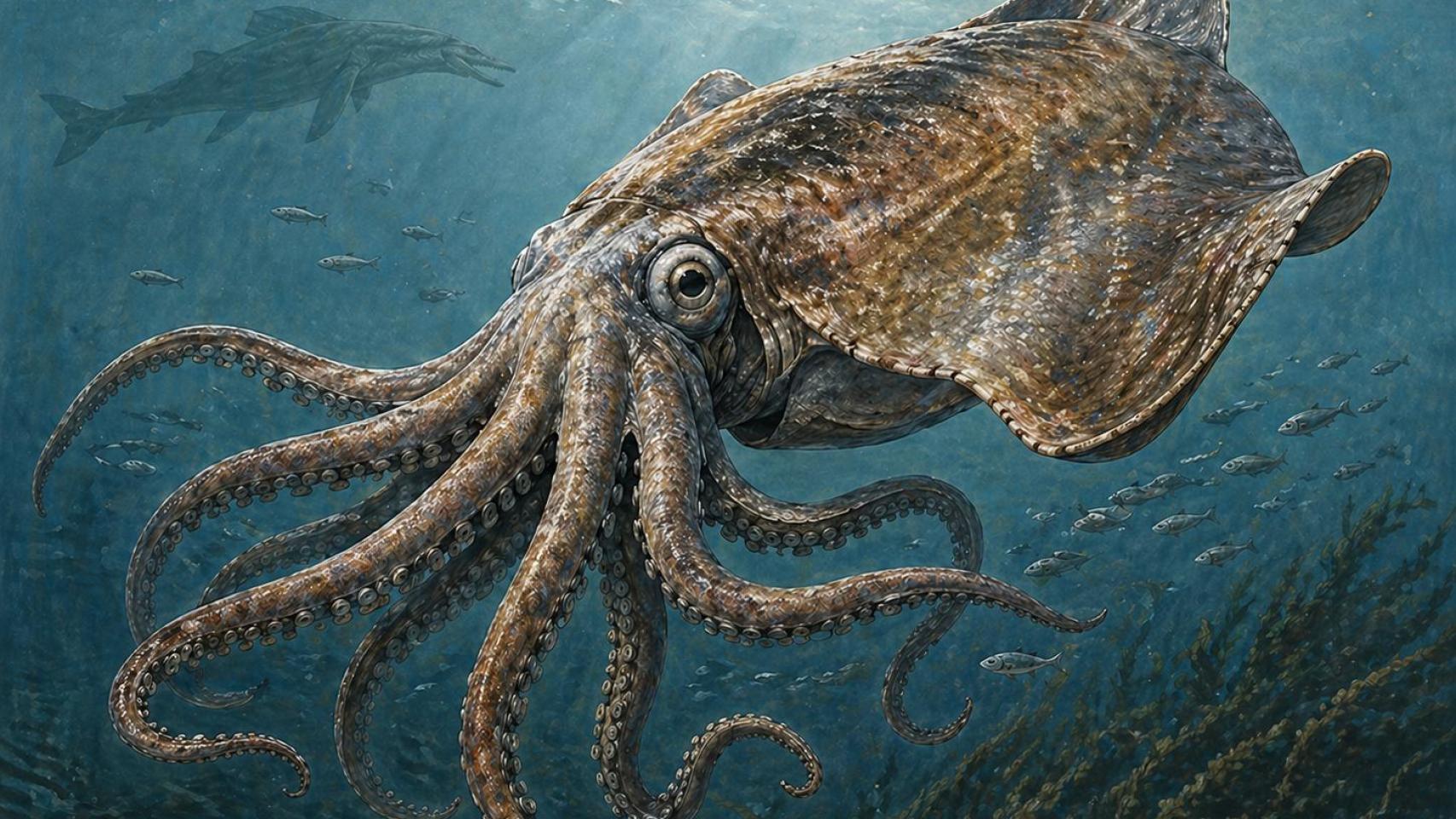 Recreación del 'Kraken' cretácico.