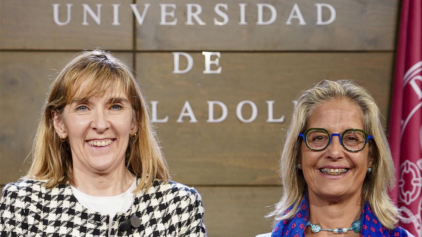 Carmen Camarero a la izquierda y Pilar Garcés a la derecha.