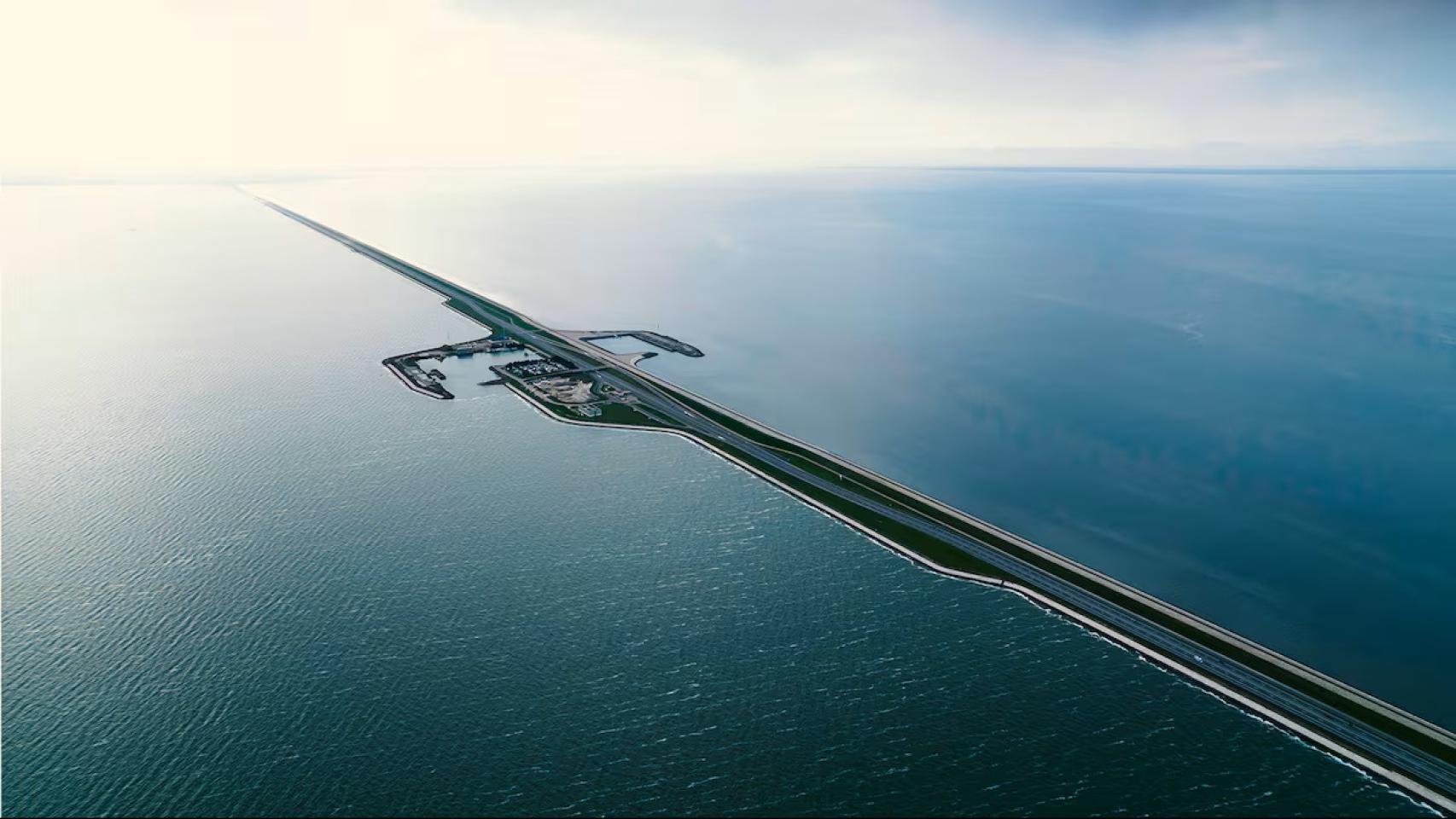 Dique de Afsluitdijk.
